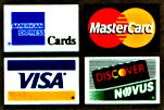 We Accept Visa, Master Card, American Express and Discover